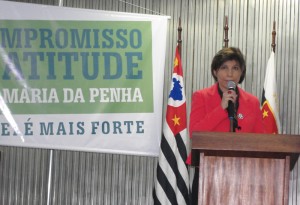 Para a juíza Teresa Cristina dos Santos, a Campanha dará visibilidade para os projetos de combate a violência doméstica desenvolvidos em Santo André (Foto: Géssica Brandino)