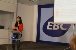 Funcionários da EBC assistem a palestra sobre a Lei Maria da Penha e o enfrentamento à violência contra a mulher (Crédito: Roseli Garcia/SPM)
